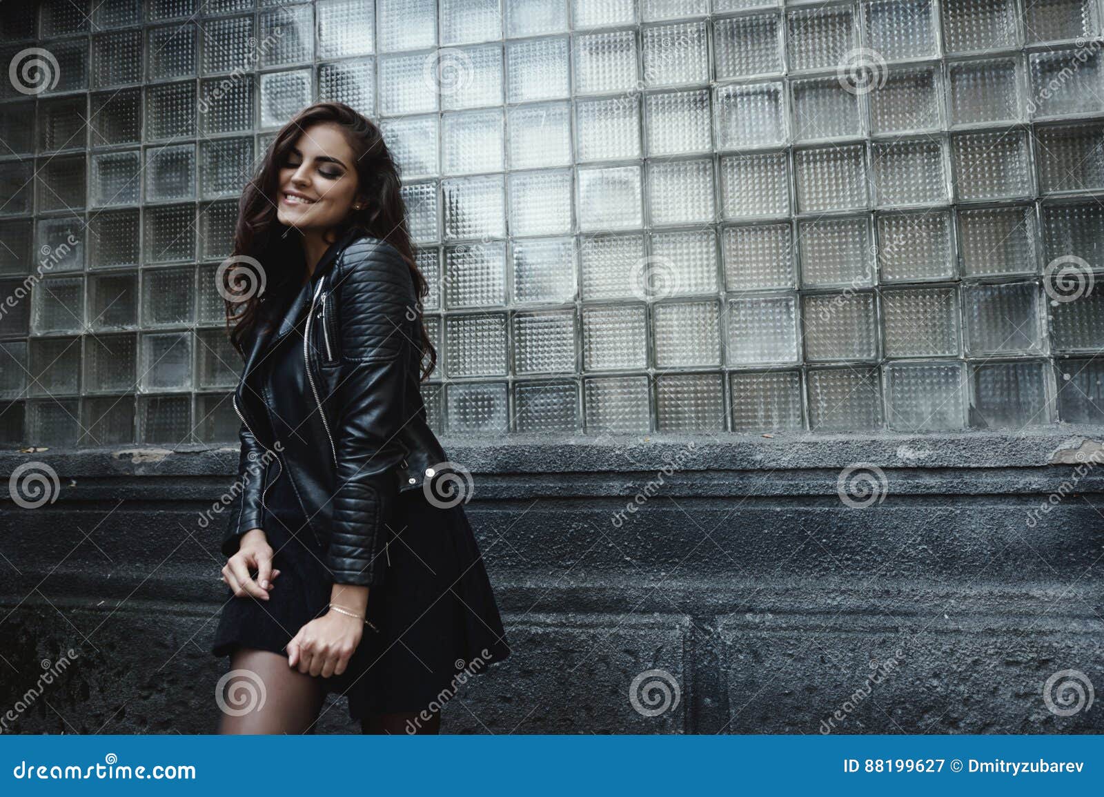 Pleasant looking woman has biker tour, poses on... - Stock Photo [99896436]  - PIXTA