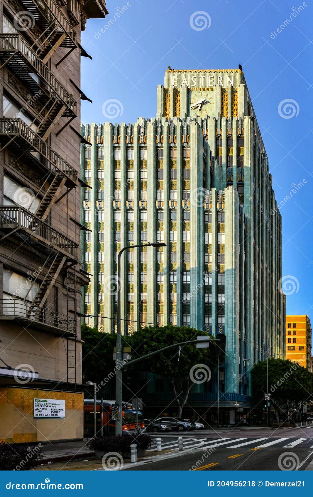 Eastern Columbia Building Los Angeles California Editorial Stock
