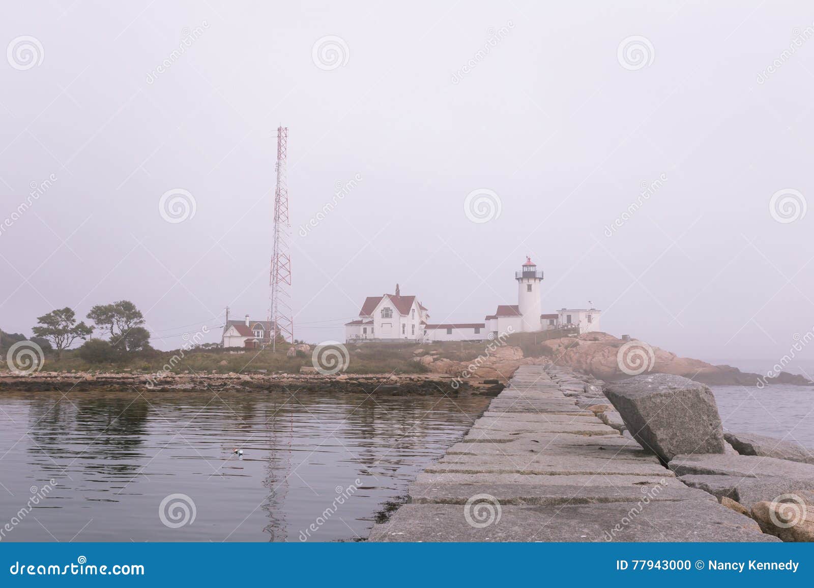 Eastern Point Lighthouse stock photo. Image of attraction 77943000