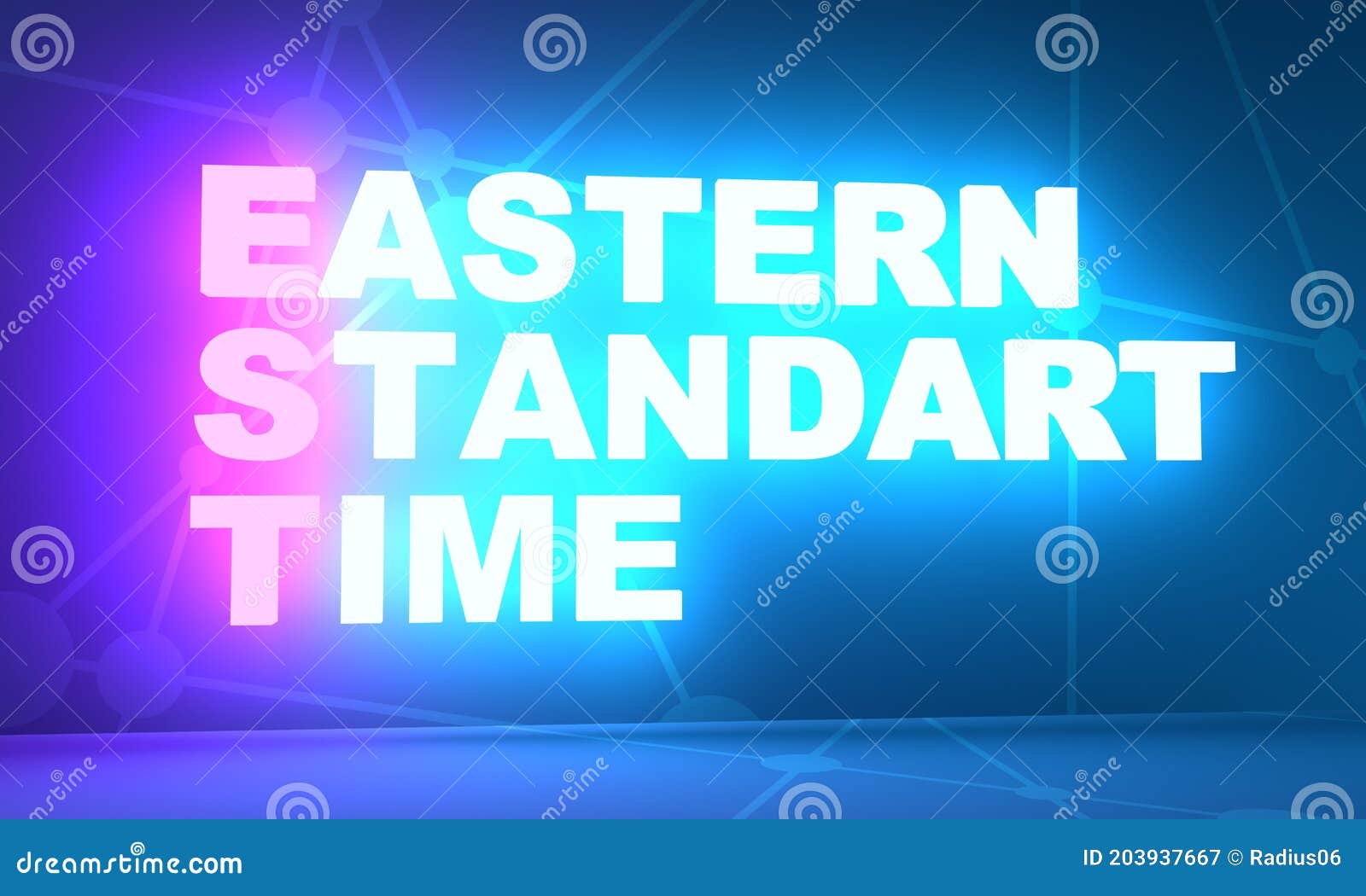Eastern Standard Time stock illustration. Illustration of symbol
