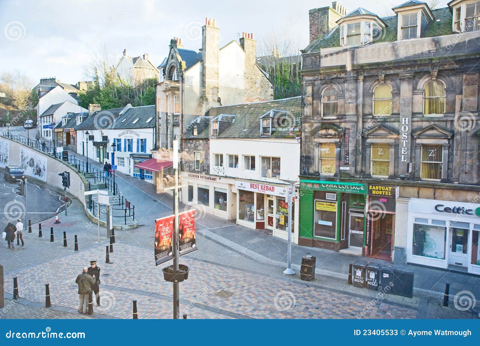 Eastgate Pedestrian Area in Inverness. Editorial Stock Photo Image of