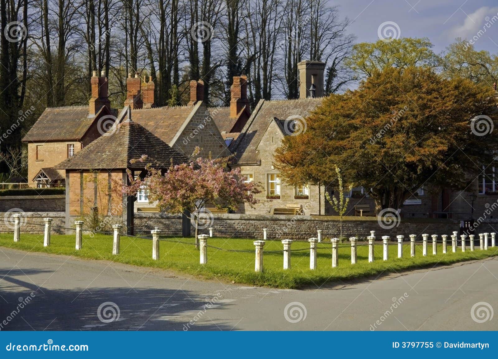 Eastnor Village Herefordshire Stock Image Image of houses, buildings