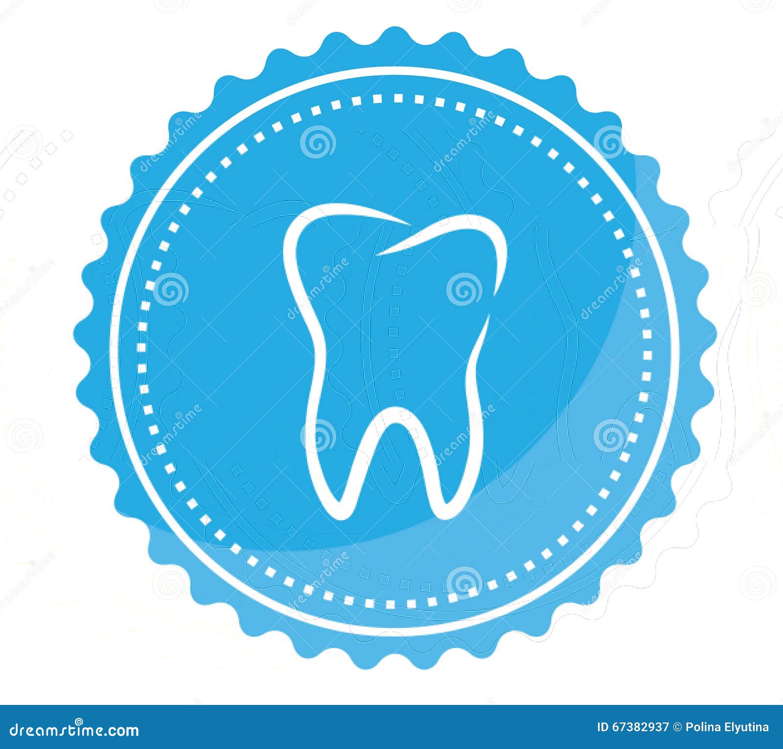 Easy dentistry emblem stock vector. Illustration of vector 67382937