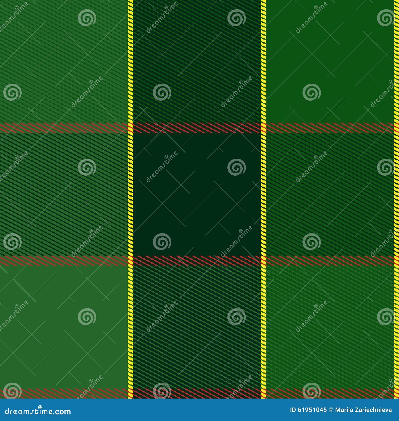 easy editable green checkered plaid  pattern