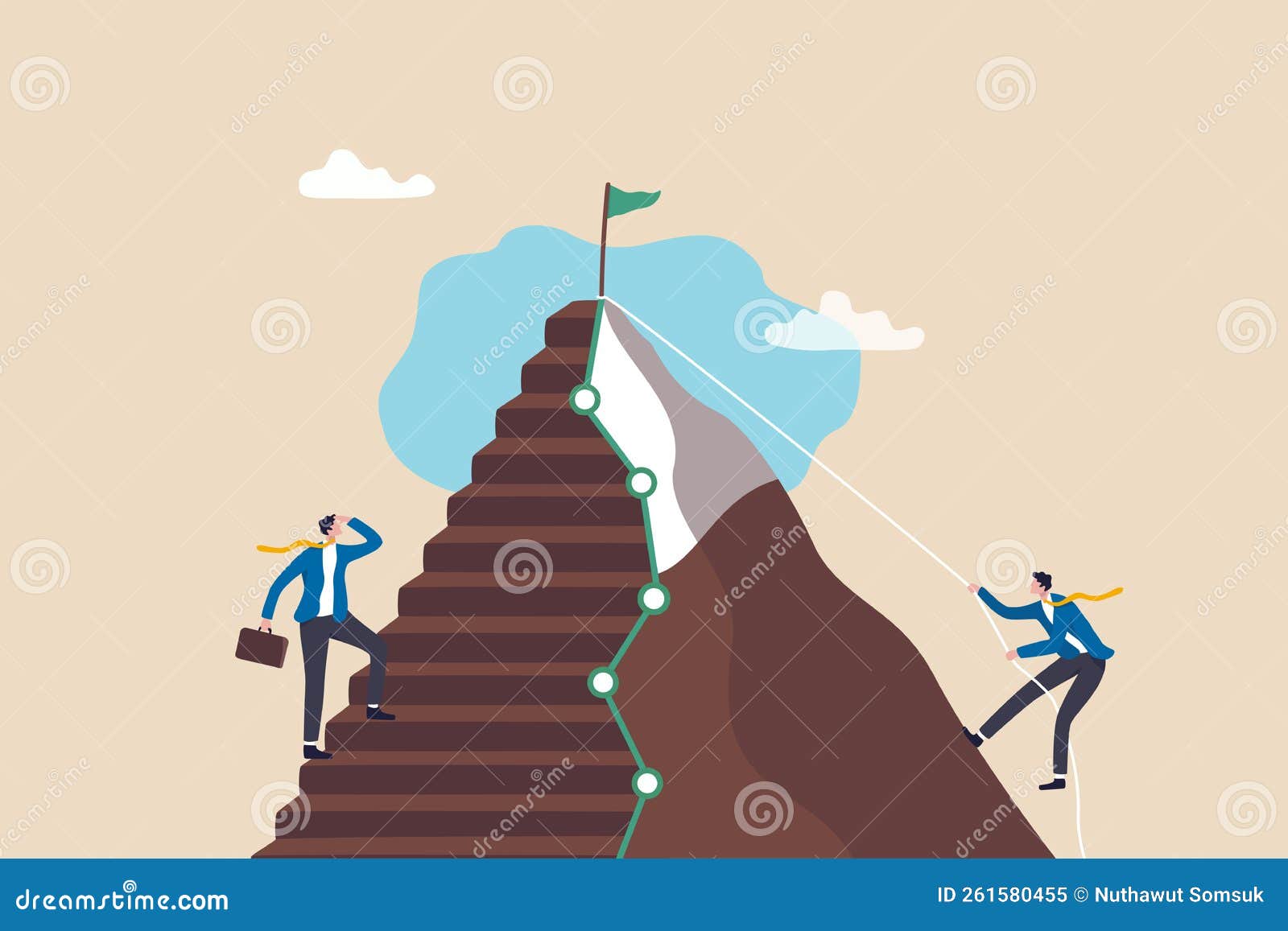 Easy and Hard Way To Success, Journey To Achieve Target or Mission 