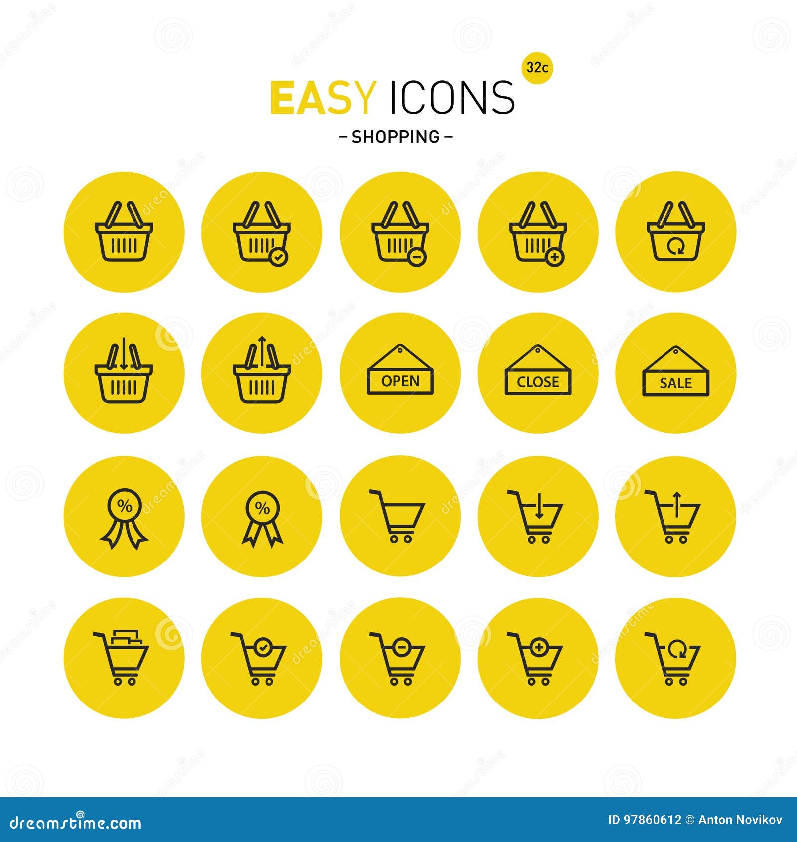 easy icons 32c shopping