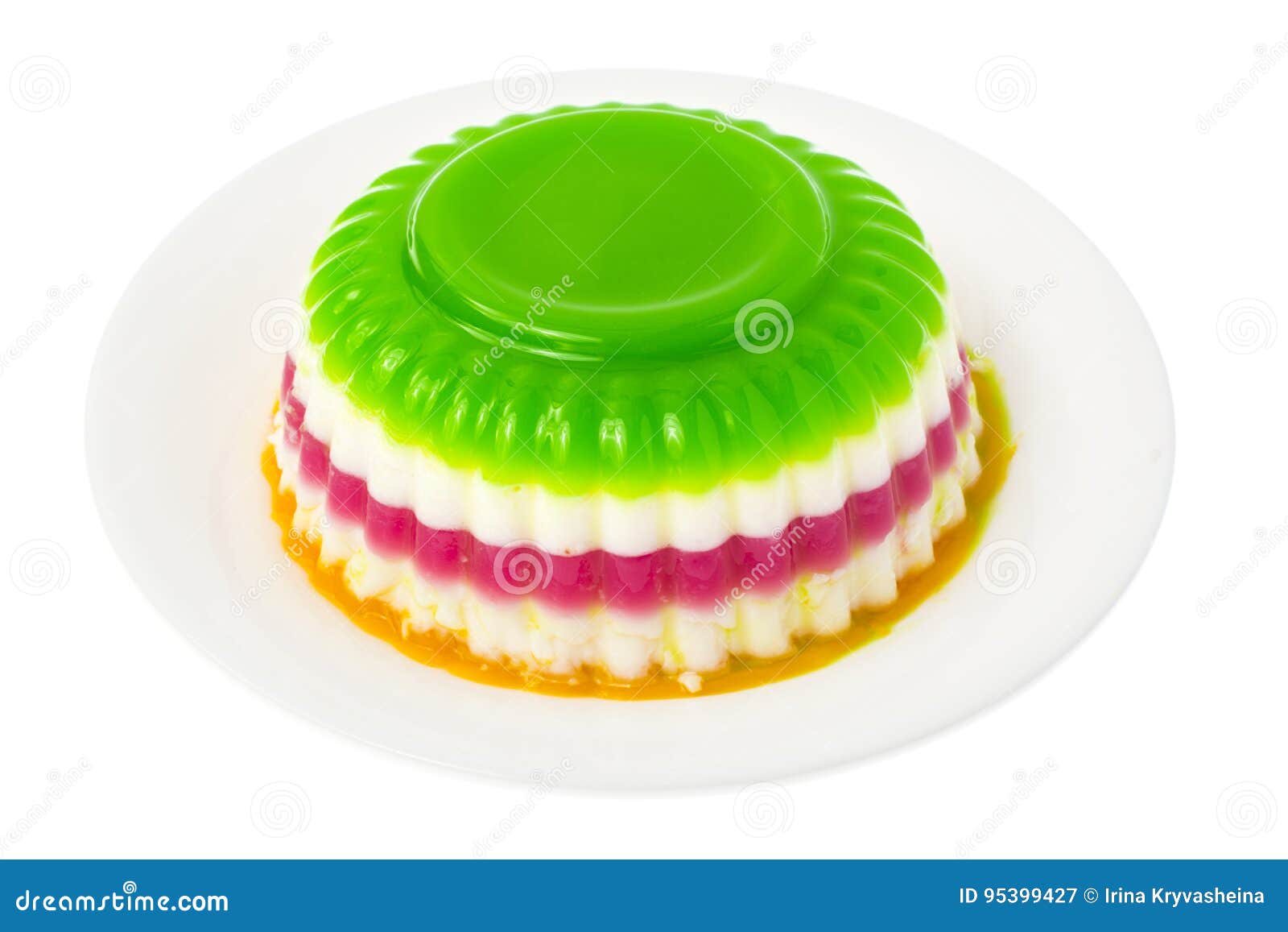 Easy Lowcalorie Desser Fruit and Berry Jelly. Stock Image Image of