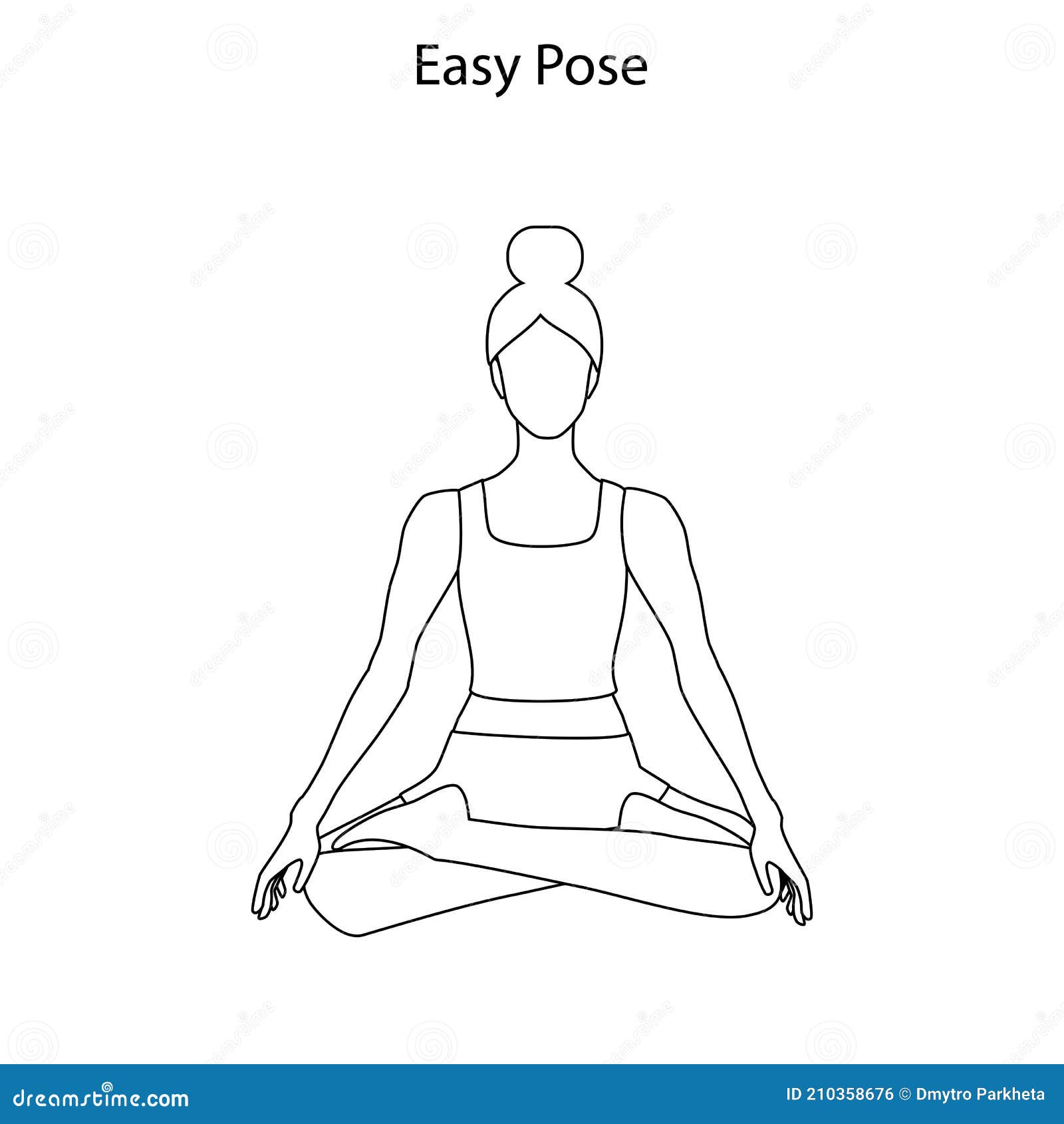 Selfdrawing a Simple Animation of One Continuous Exercise of Drawing One  Line a Person Takes Up Yoga a Healthy Lifestyle Stock Vector   Illustration of relax hand 213911934