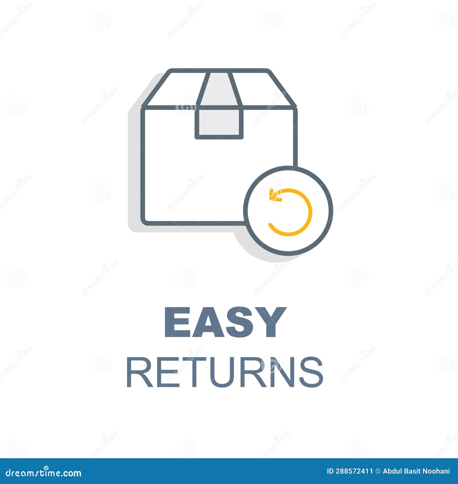 Easy Returns Icon, Simple Returns Symbol, Hassle-free Returns Emblem ...