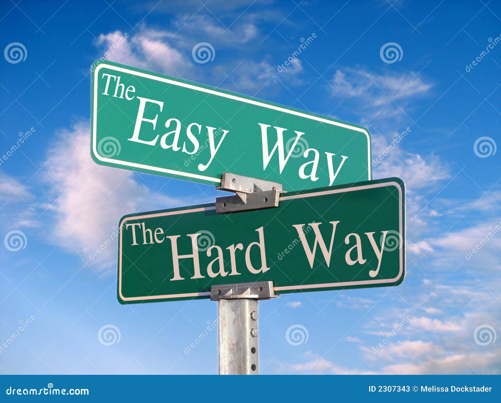 the easy way, or hard way