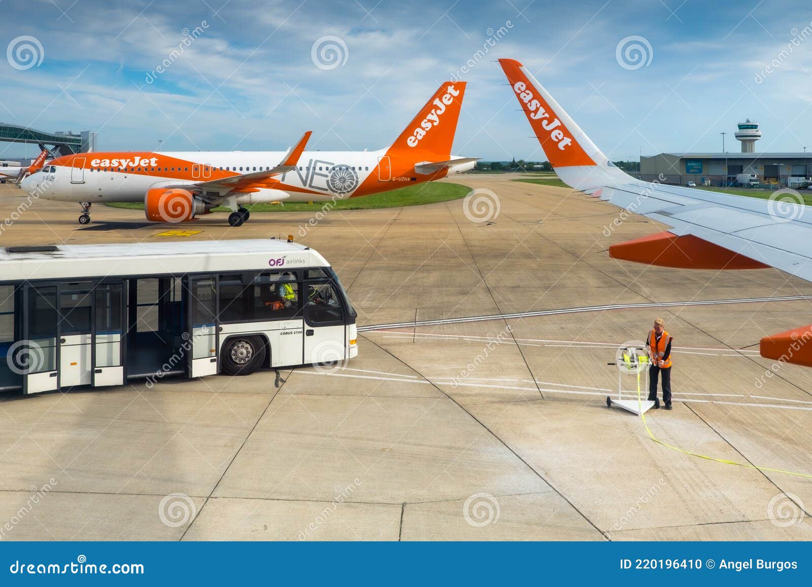 Planes Parked At The Passenger Terminal Of Marco Polo Airport Editorial