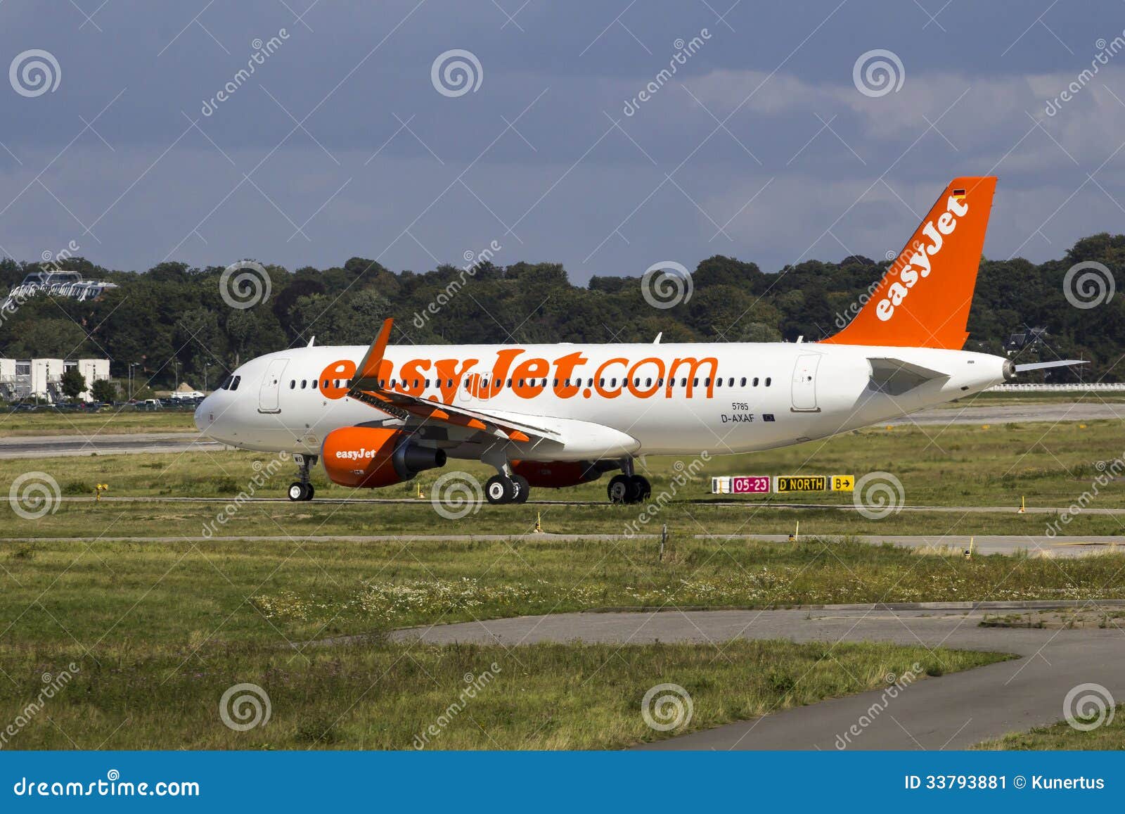 EasyJet A320 Taxiing On Airbus Plant Editorial Photo