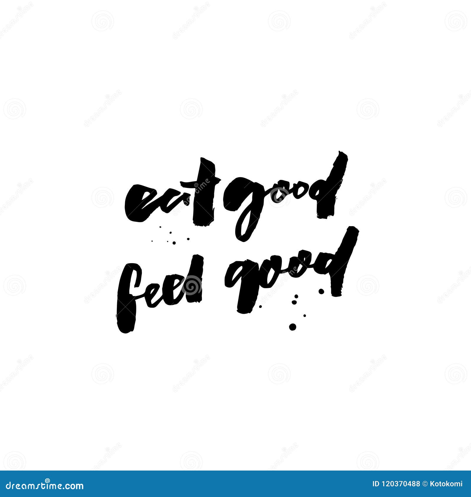 Eat Good, Feel Good. Inspirational Quote about Food for Cafe Posters ...