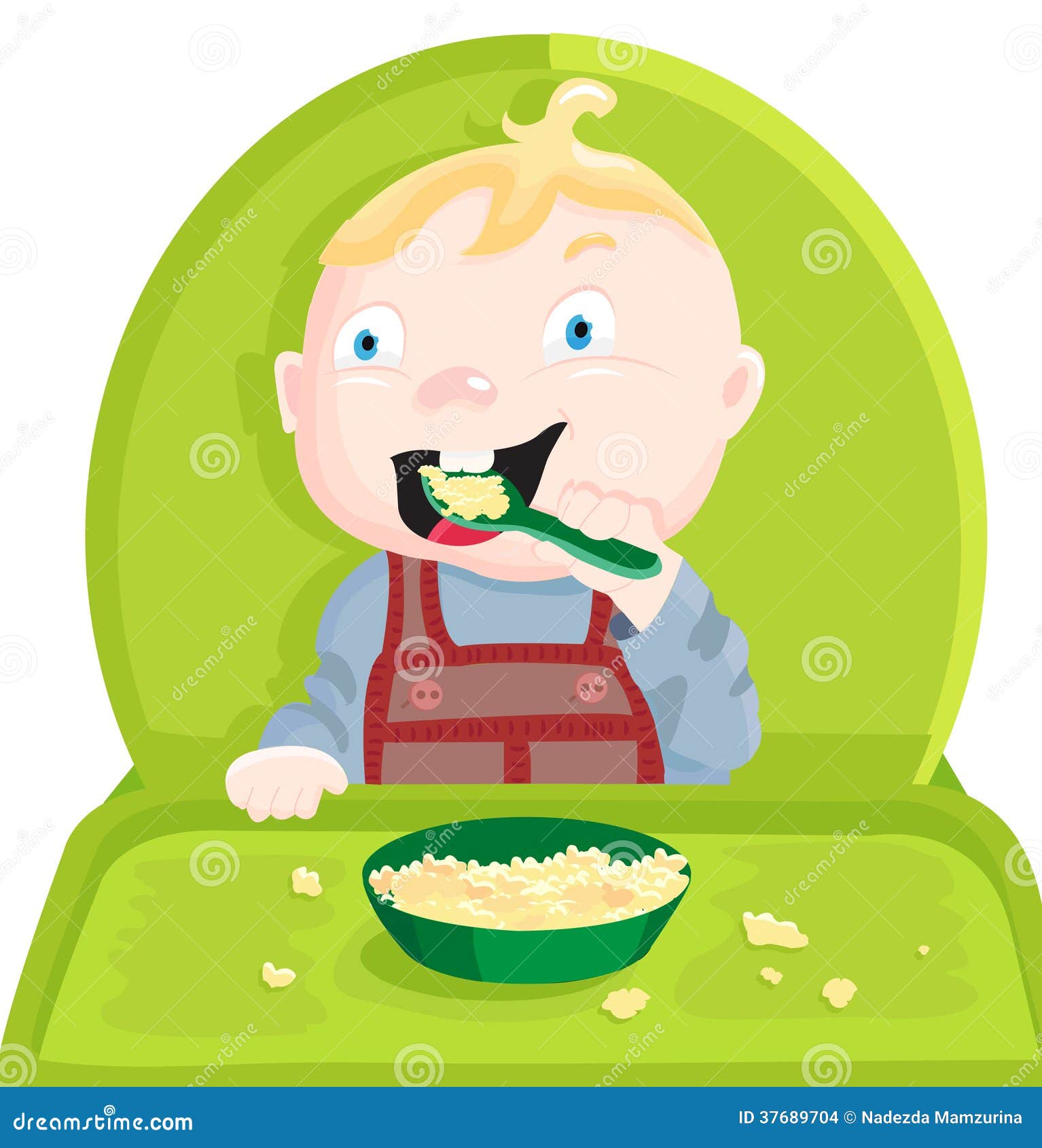 Eat Porridge Stock Illustration Illustration Of Smile 37689704 eat-porridge-stock-illustration-illustration-of-smile-37689704