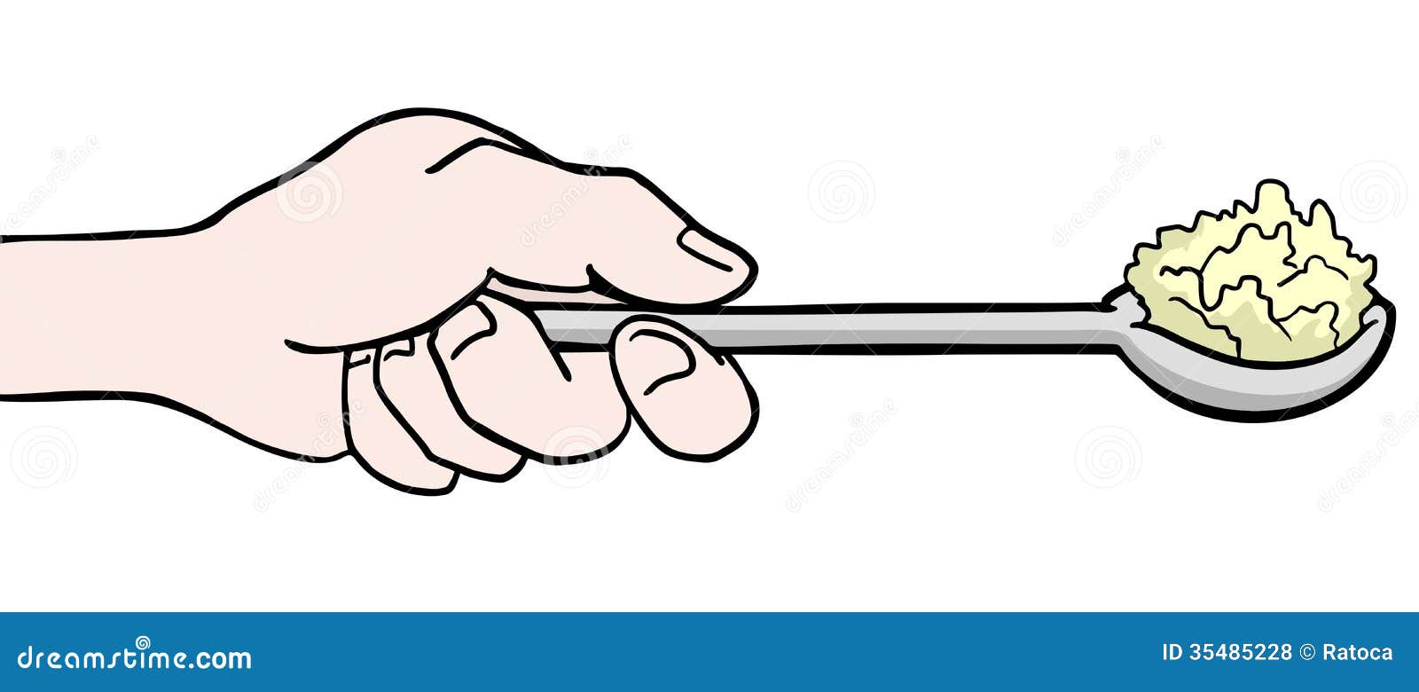 Eat spoon stock vector. Illustration of food, sustain 35485228