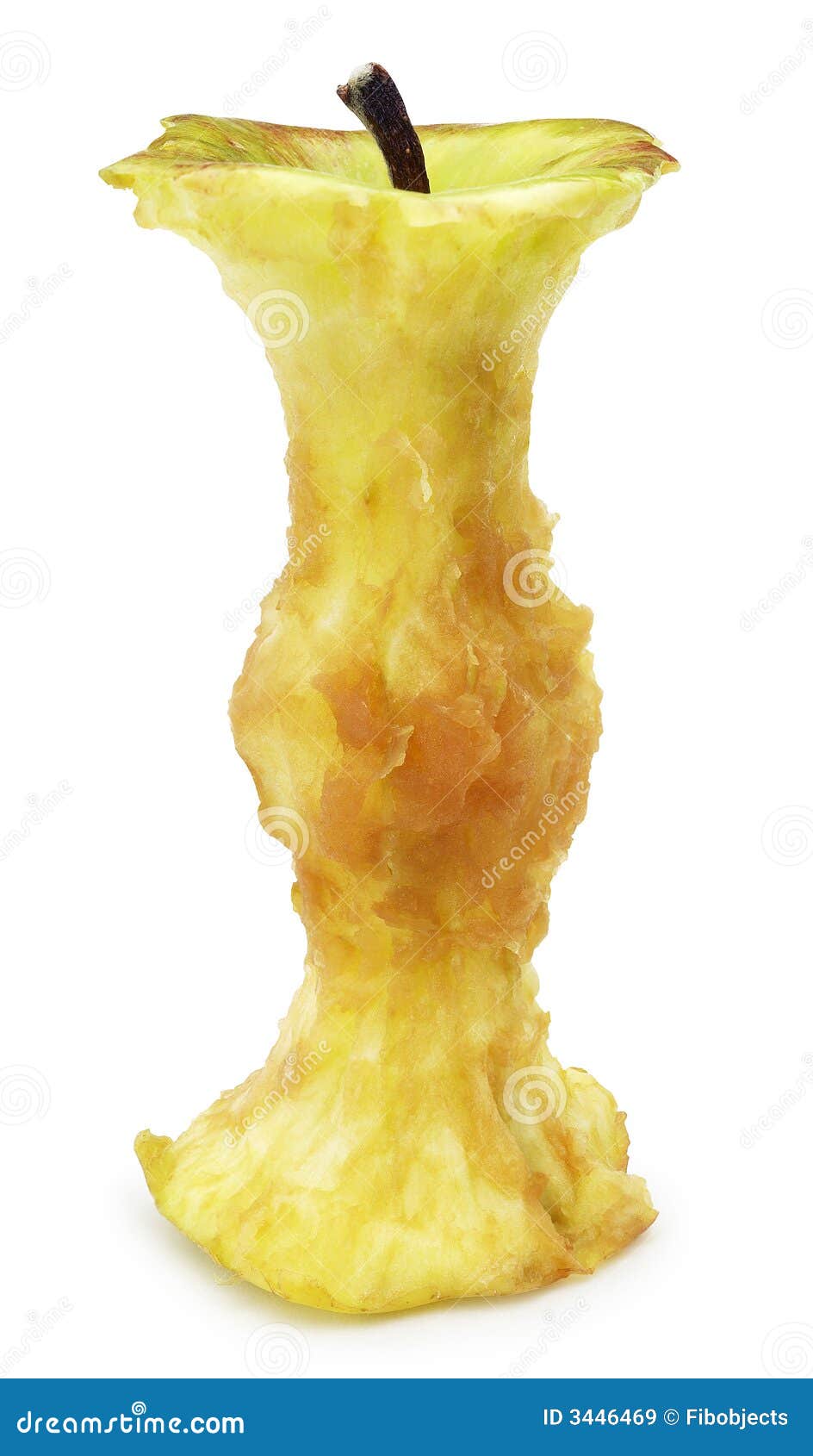 Eaten Apple stock image. Image of bite, clipped, objects 3446469