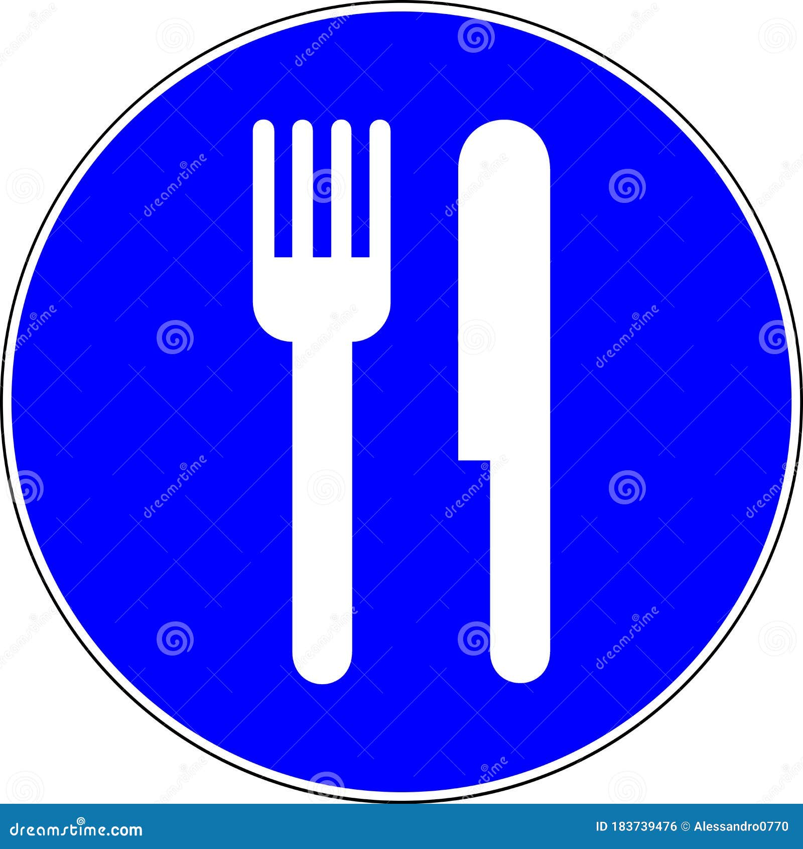 Eating allowed sign stock illustration. Illustration of kitchen 183739476