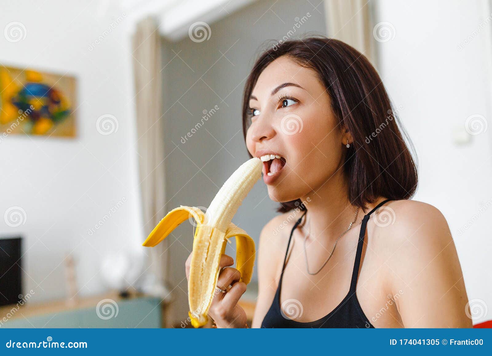 Bananas woman eating When You