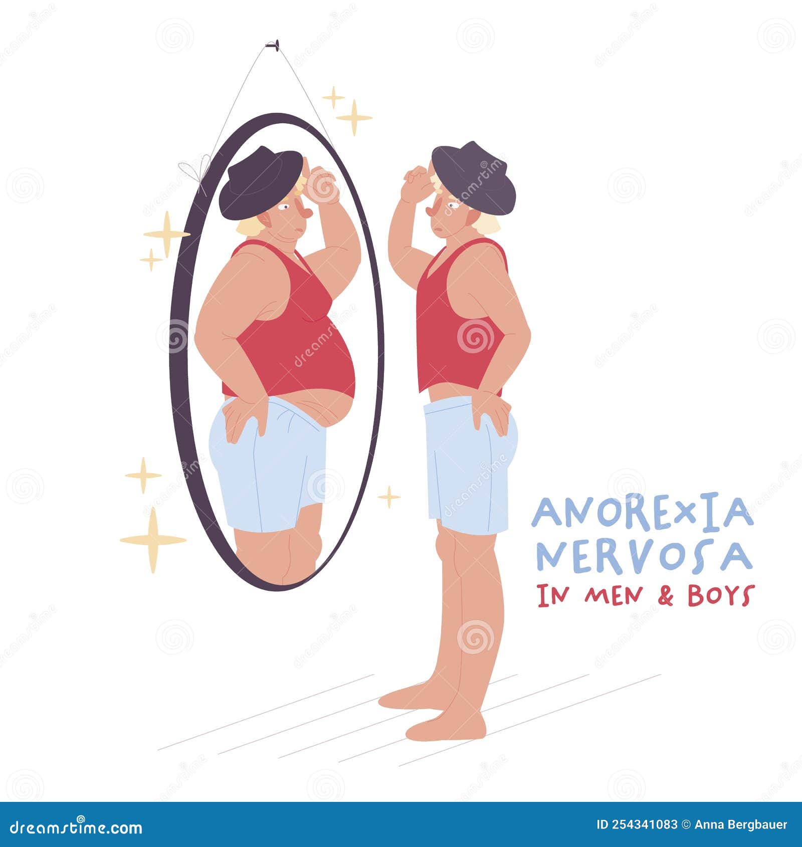 eating disorder in men and boys. anorexia nervosa.