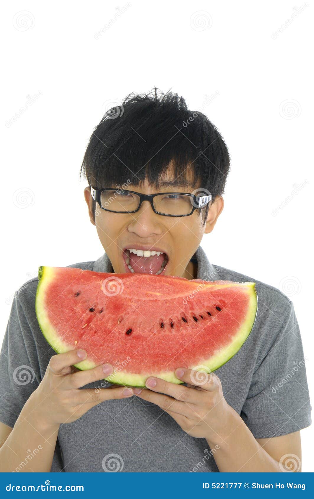 Eating fruit stock image. Image of happy, freshness, life - 5221777