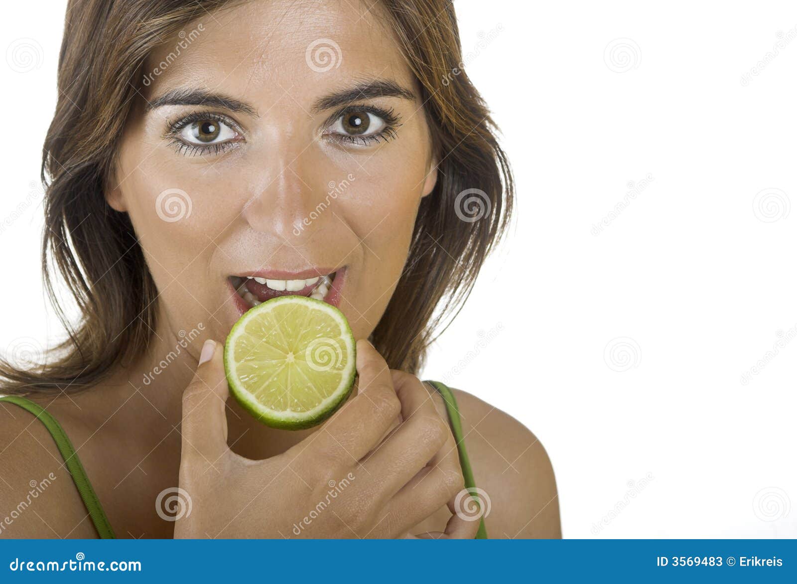 Eating a lime stock image. Image of eating, colorful, caucasian 3569483