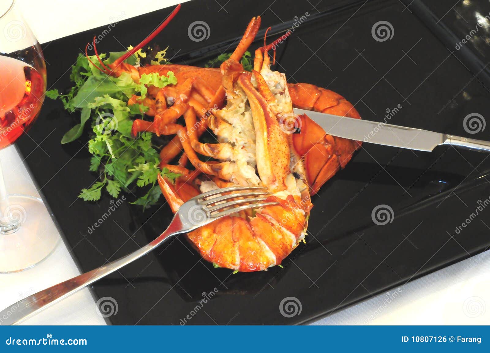 Eating a lobster stock photo. Image of silverware, cooked 10807126