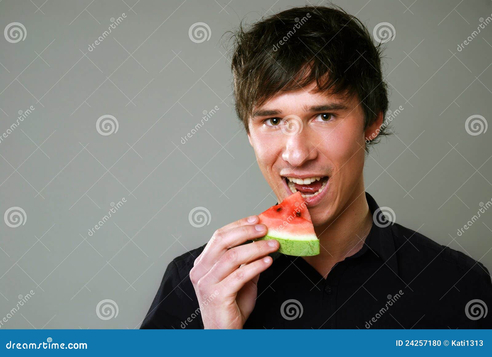 Eating melon stock photo. Image of boys, inside, food 24257180