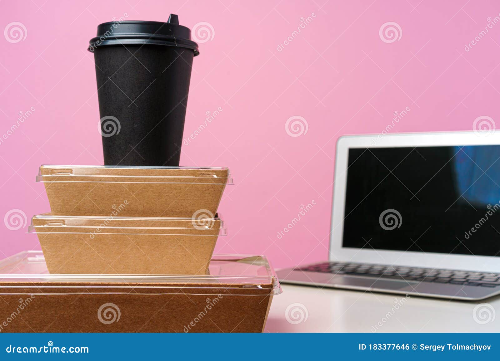 Eating in Office. Home Office Stock Photo Image of courier, 183377646
