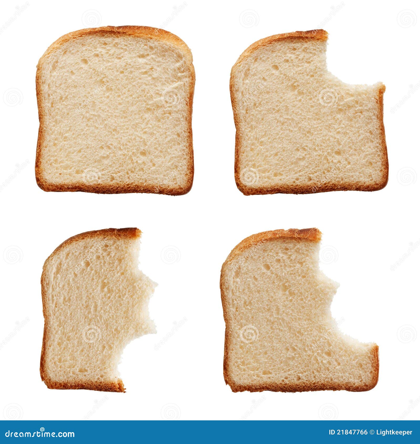 Eating A Slice Of Bread Royalty Free Stock Image Image 21847766