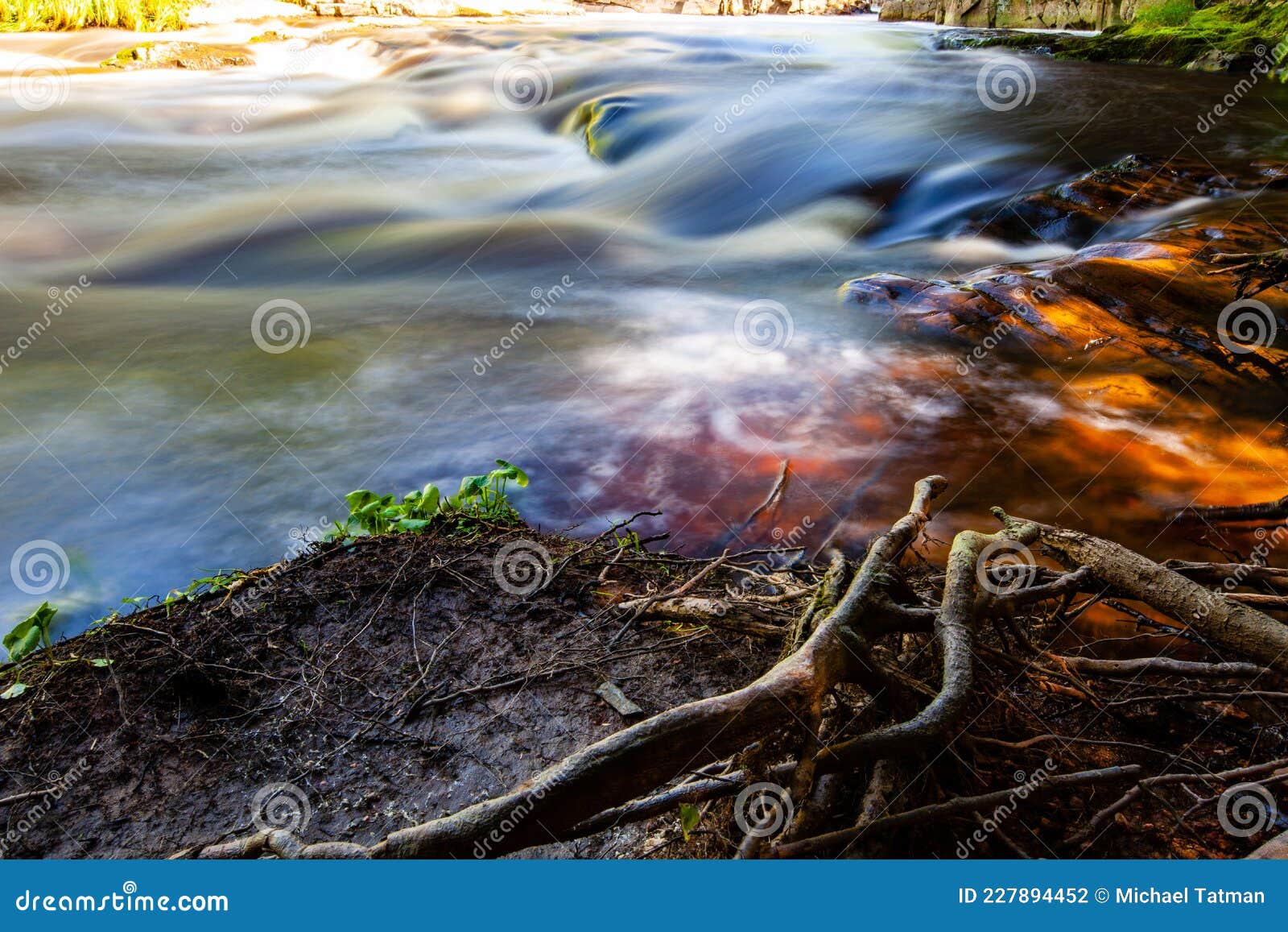 Eau Claire River Running through the Dells of the Eau Claire Park in