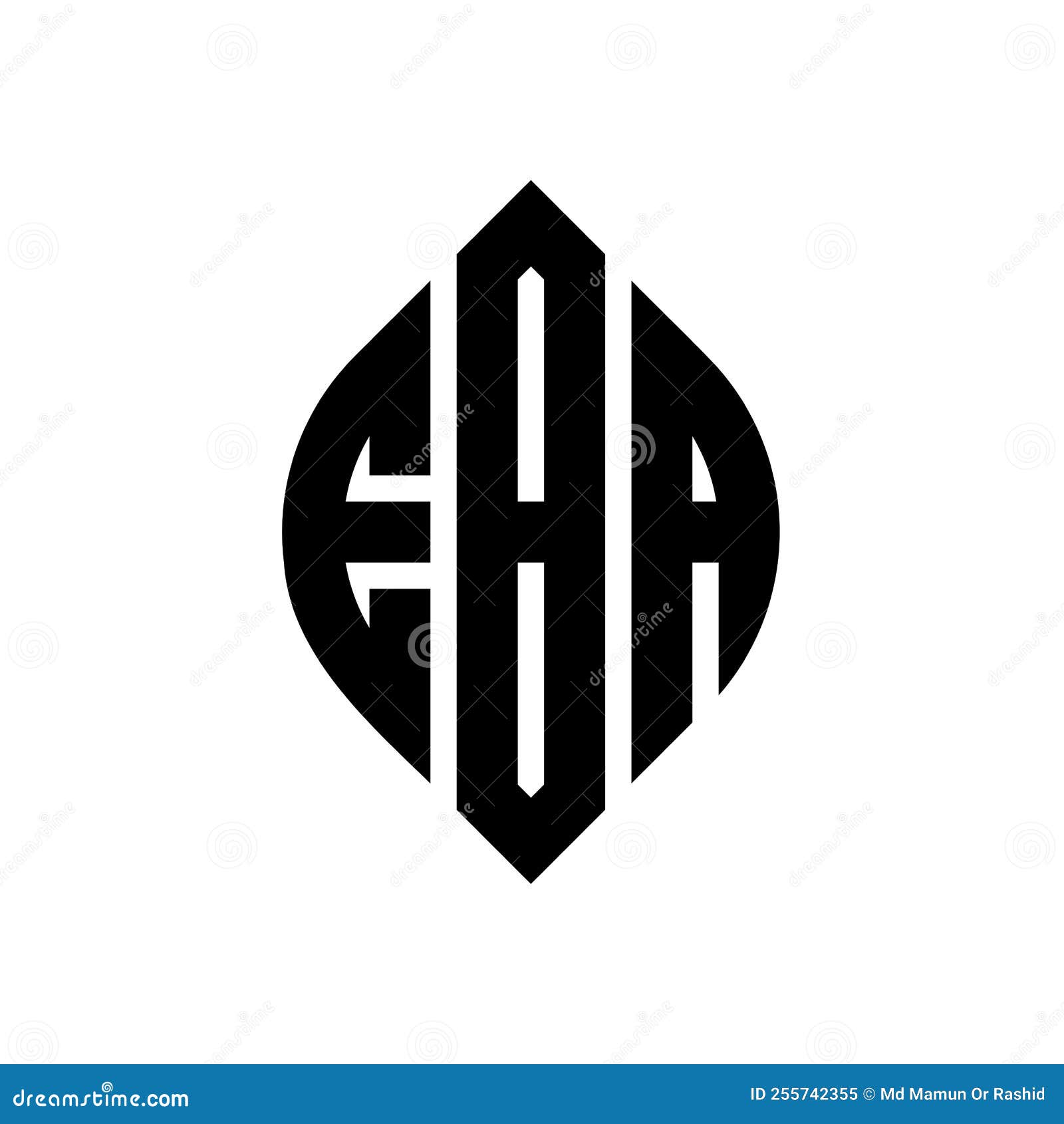 EBA letter logo design on black background.EBA creative initials