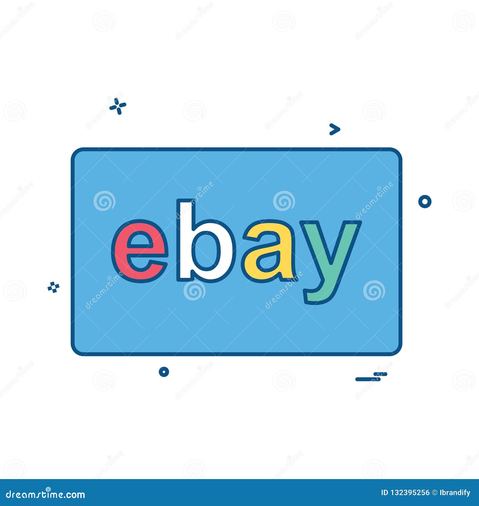 Ebay card design vector editorial photo. Illustration of bank 132395256