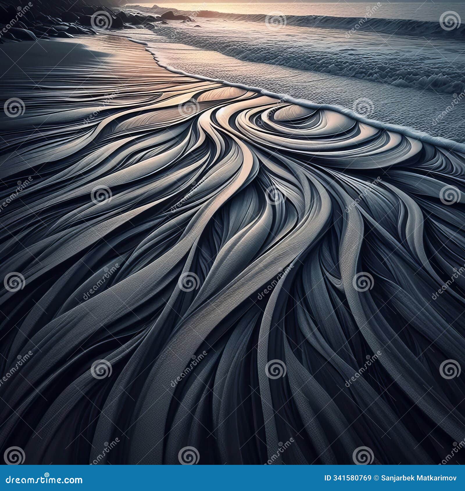 ebbing tide waves as the tide recedes waves pull back slowly lea
