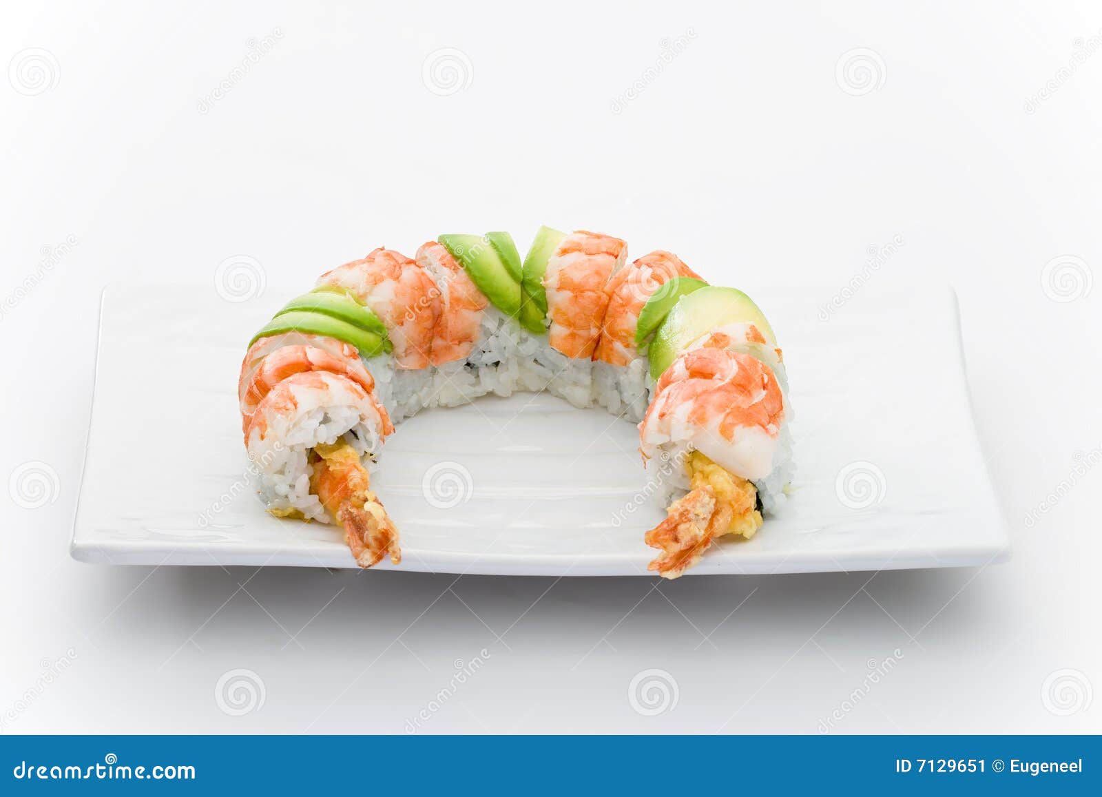 Ebi Maky Roll with Fried Shrimps Stock Image Image of diet, cook 7129651