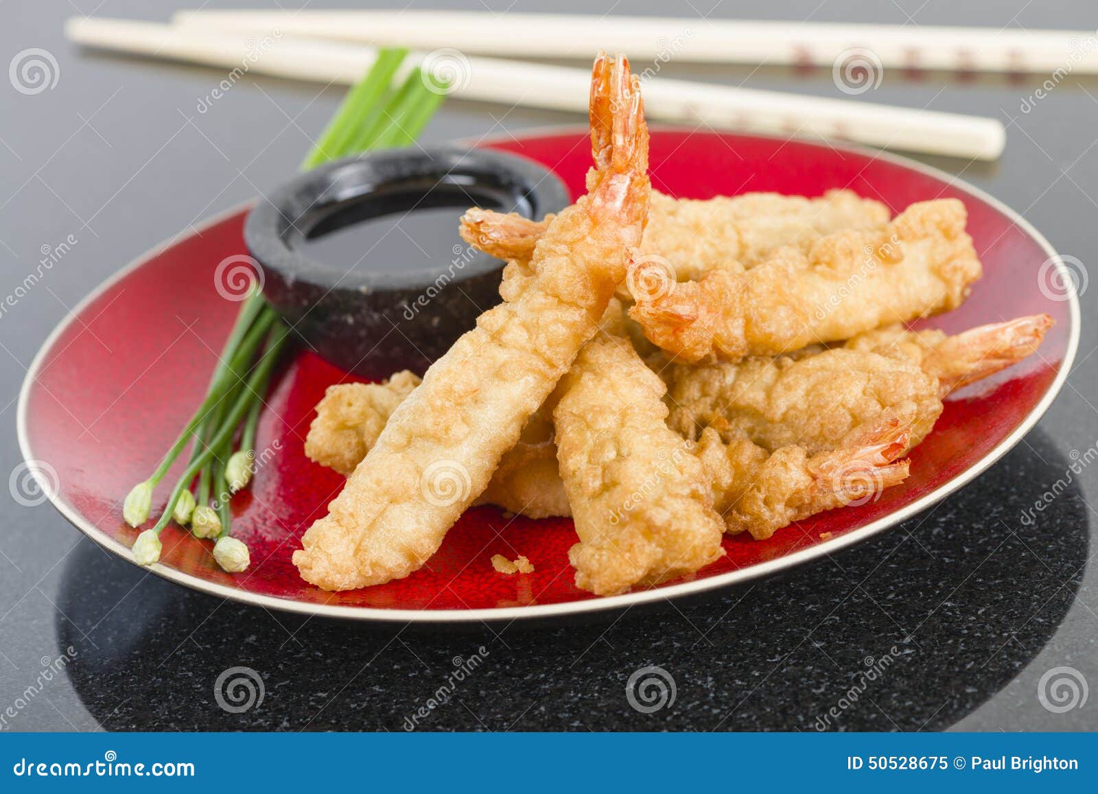Ebi Tempura stock image. Image of flower, east, onion 50528675