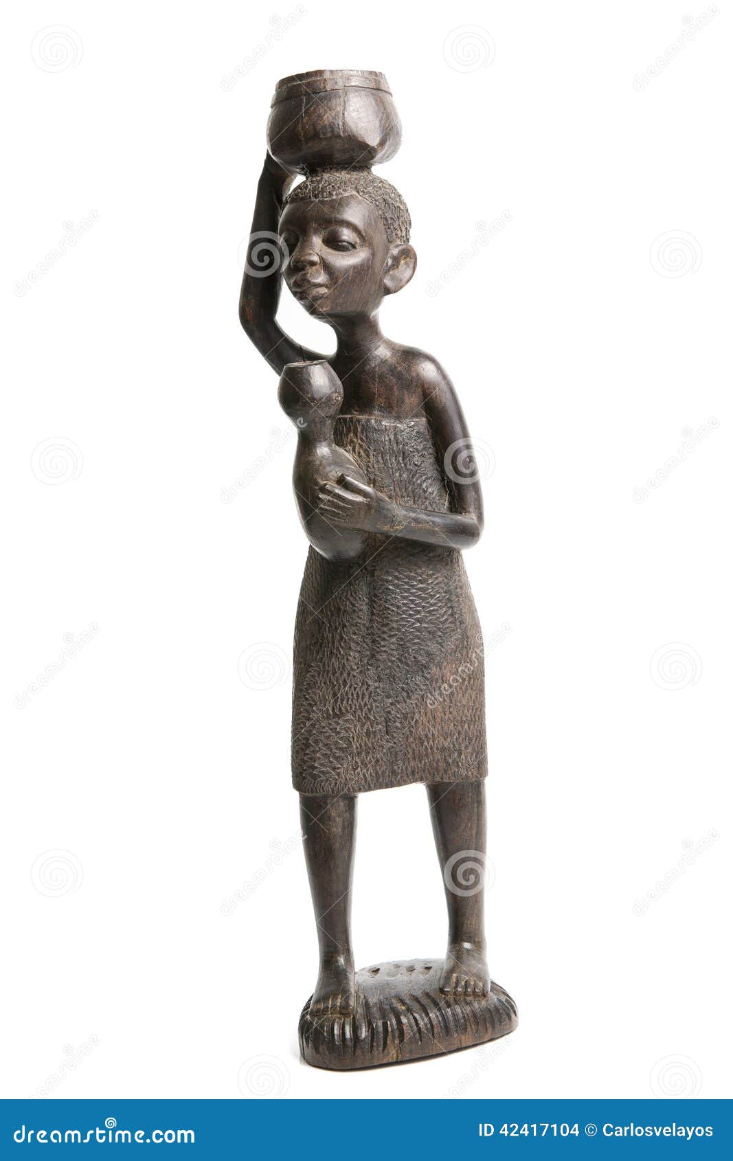 Ebony African Sculptures stock photo. Image of decor 42417104