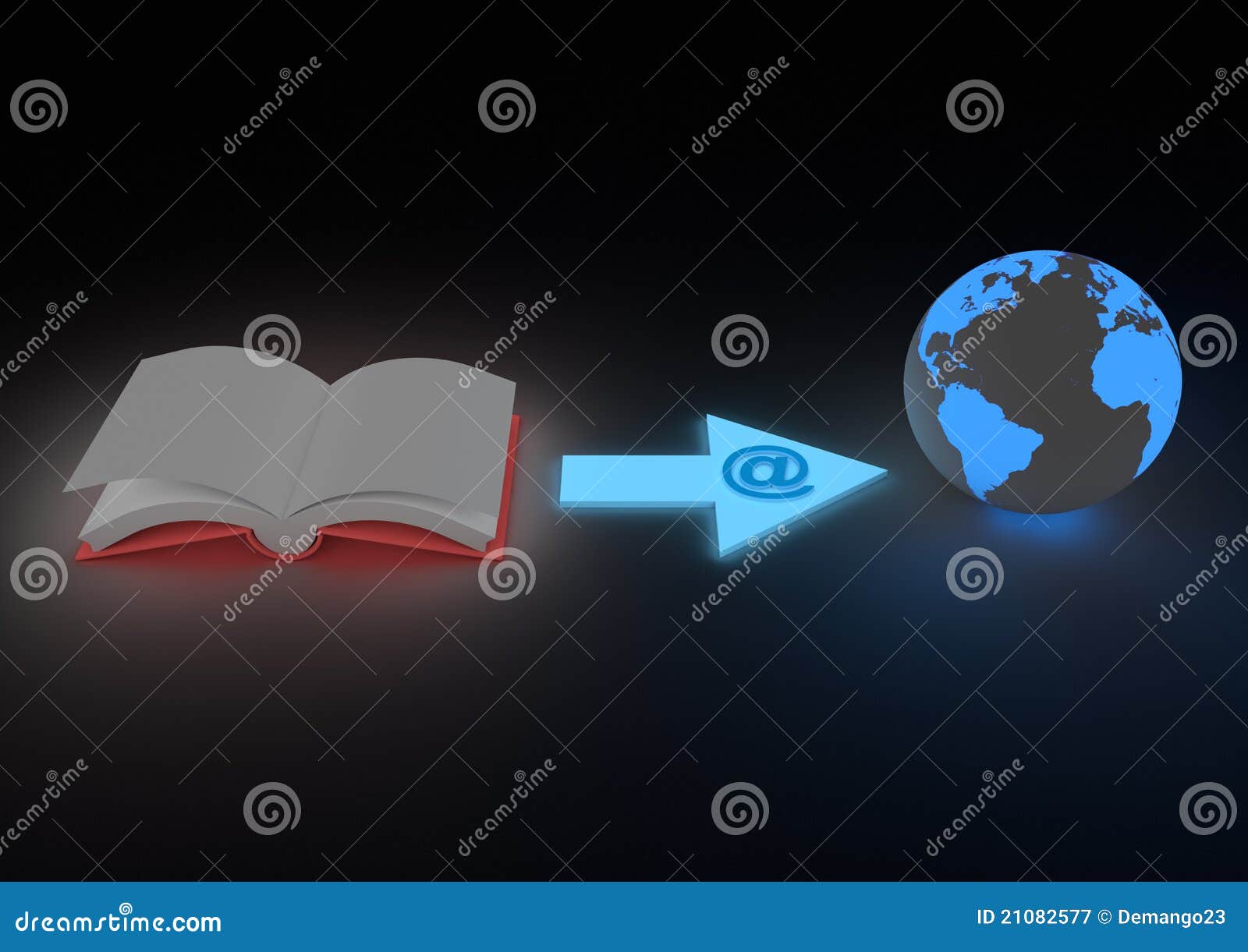 Ebook distribution concept stock illustration. Illustration of global