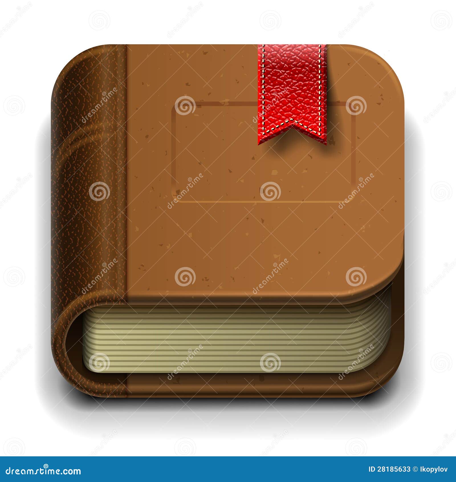 Ebook Icon, Vector Eps10 Illustration. Stock Vector Illustration of