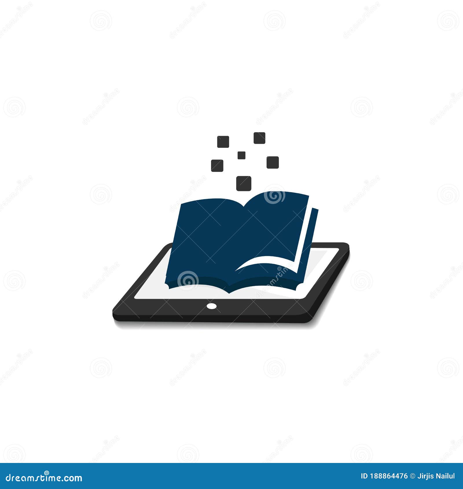 Ebook Logo Design Vector Illustration Stock Vector Illustration of