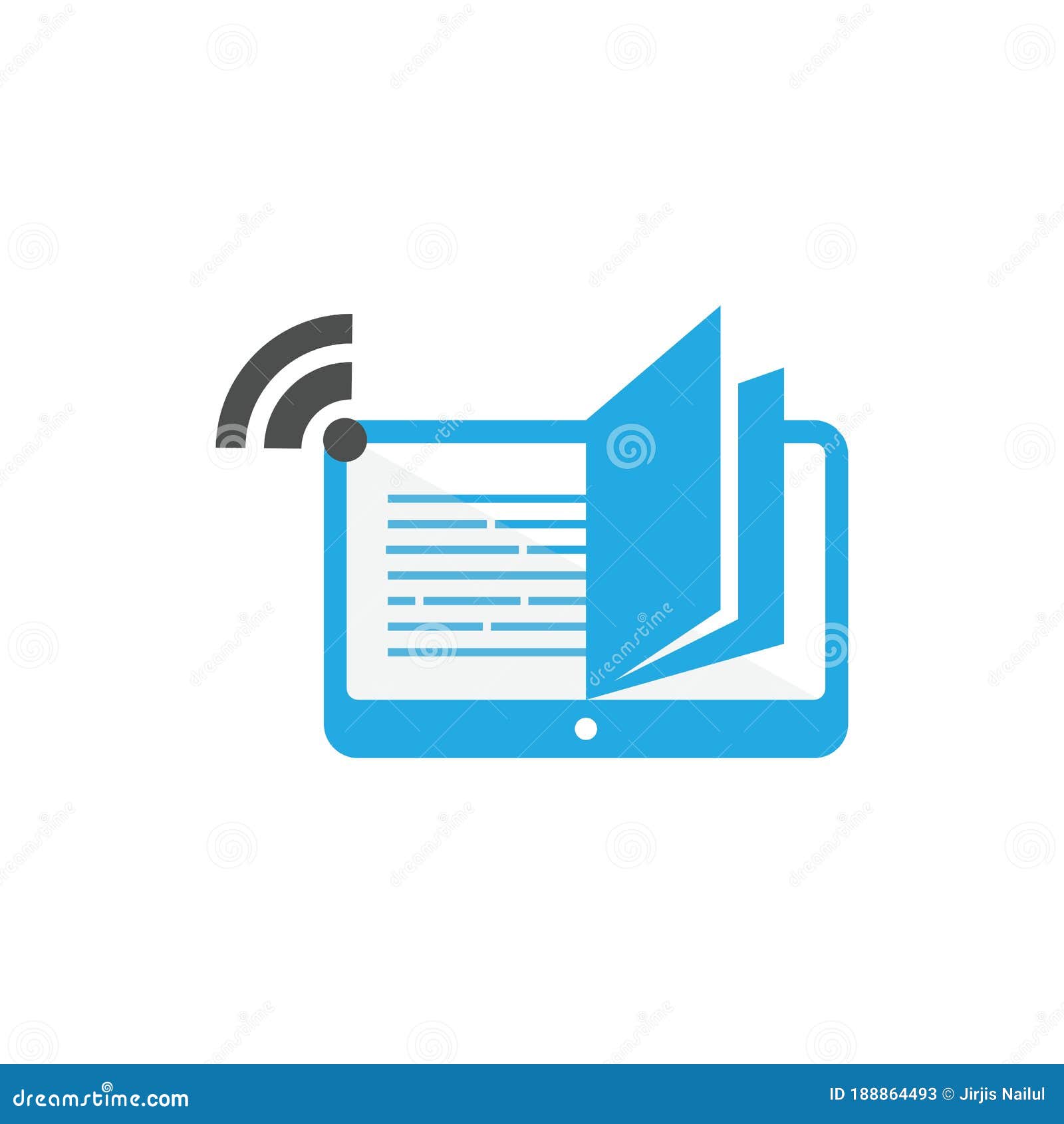 Ebook Logo Vector Illustration 56104874
