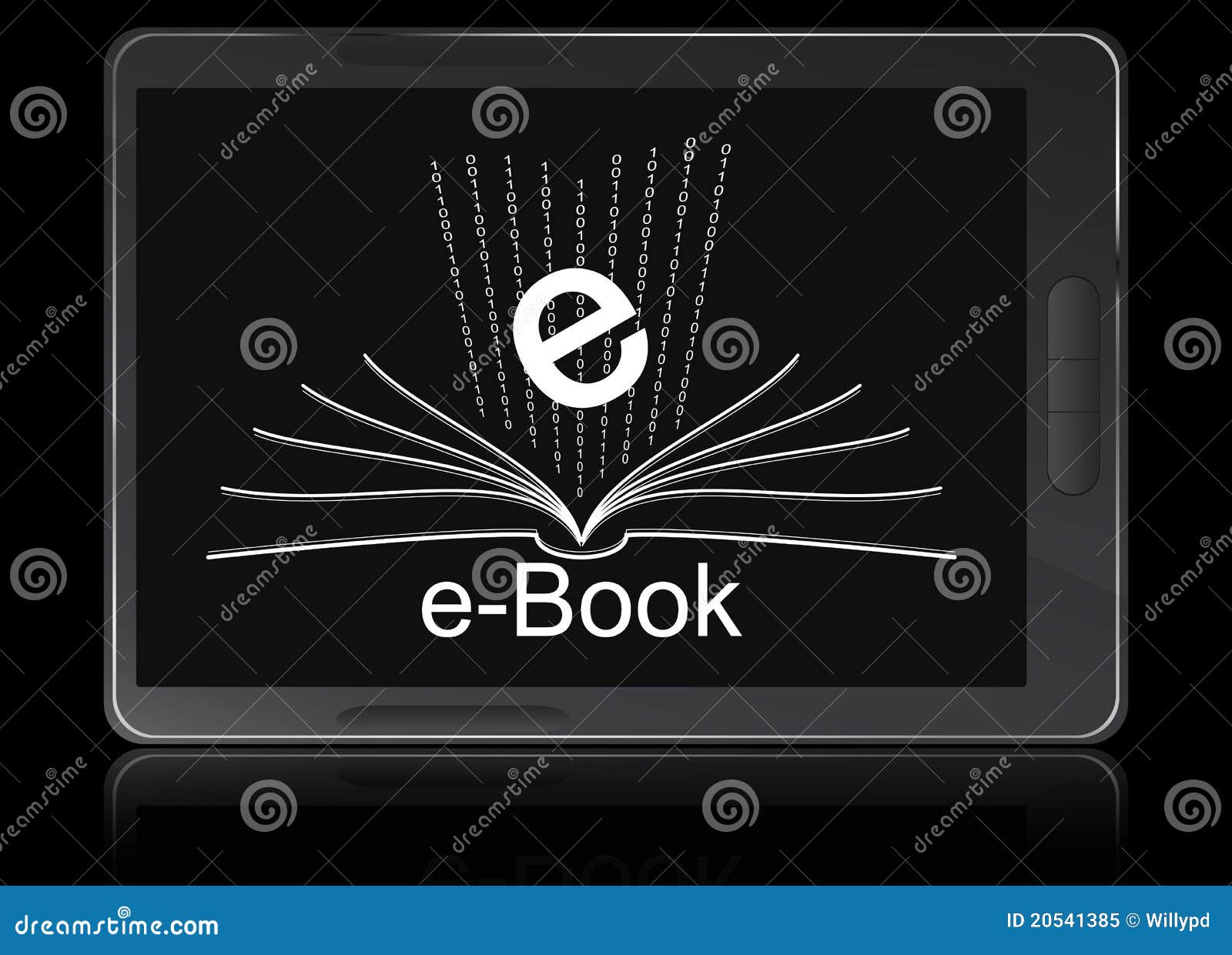 Ebook reader device stock vector. Illustration of device 20541385