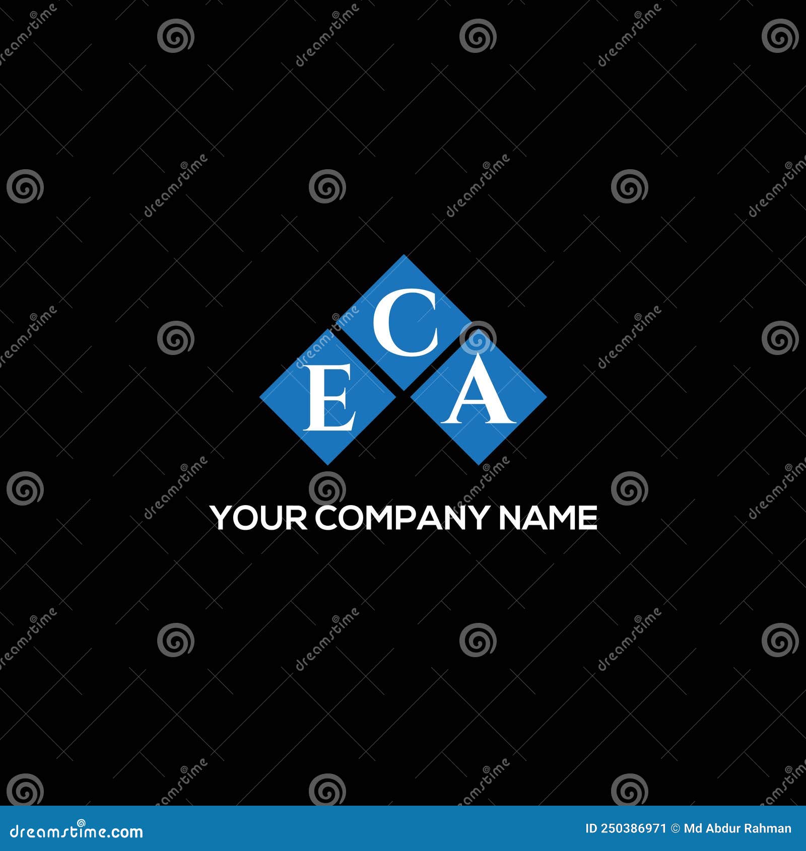 eca letter logo  on black background. eca creative initials letter logo concept. eca letter .eca letter logo  on