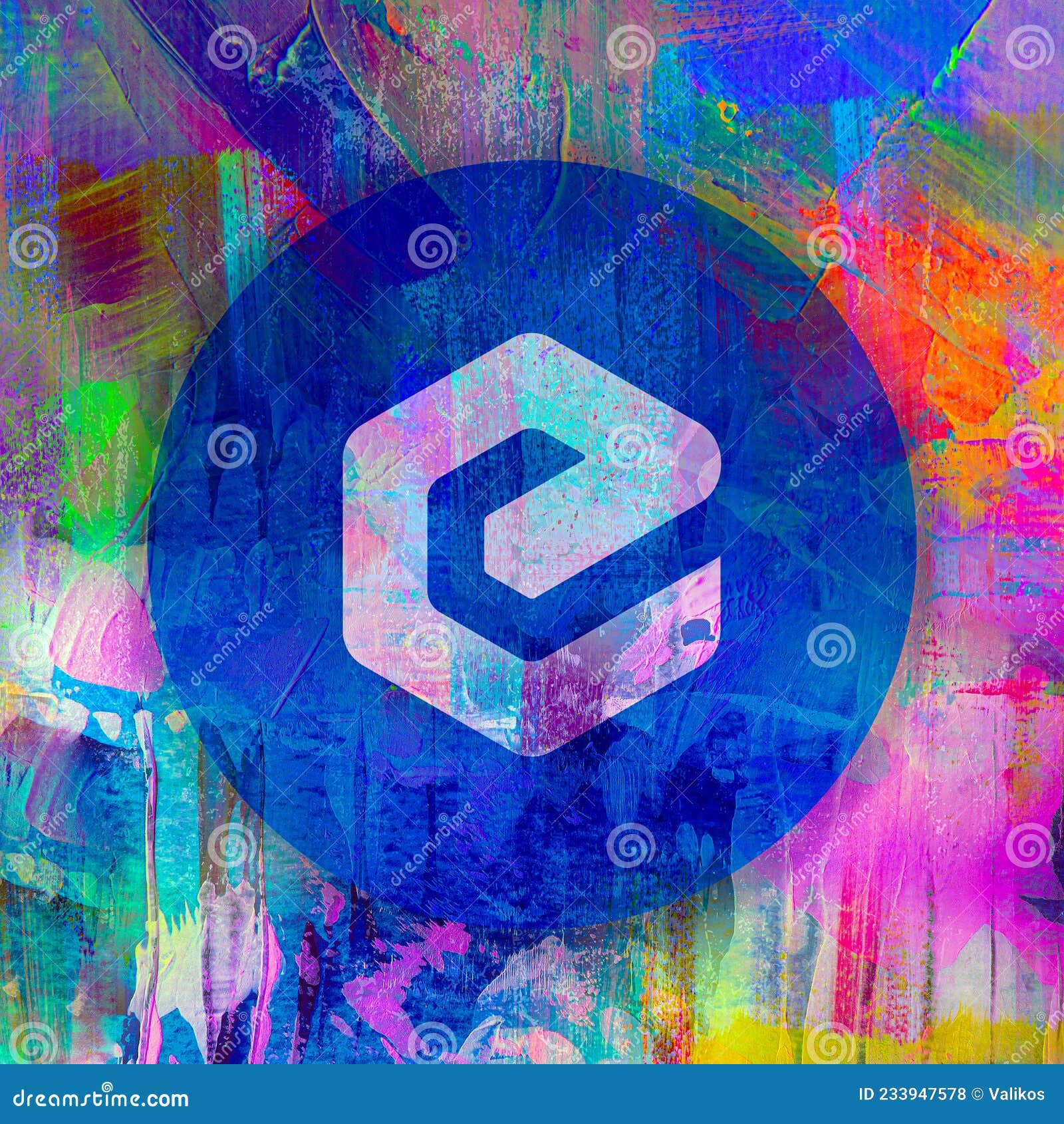 Ecash Cryptocurrency Coin on Colorful Background, Cryptocurrency Concept  Stock Illustration - Illustration of international, ecash: 233947578