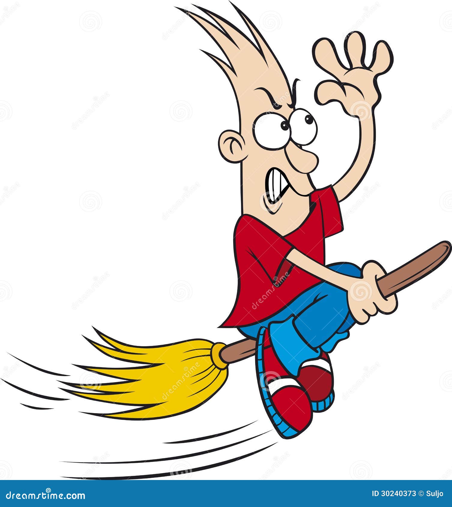 Broom Riding Cutout Stock Photos Image 30240373