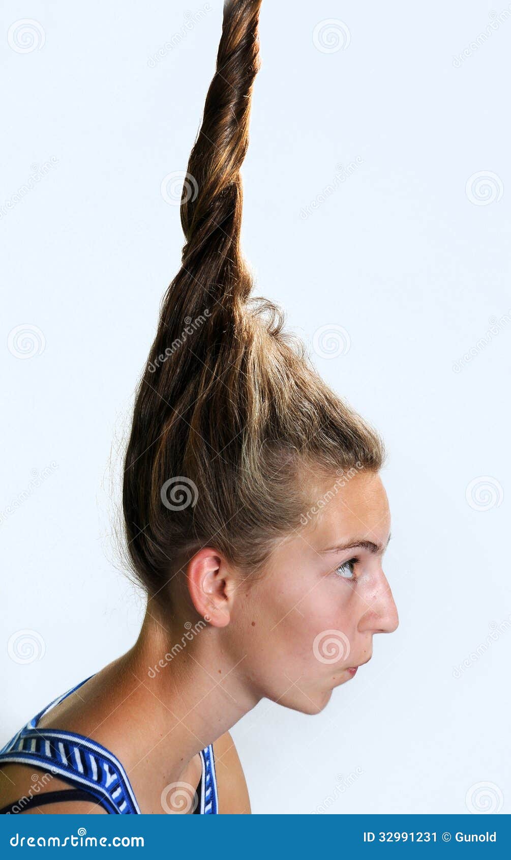 Eccentric Hairstyle Stock Image Image Of Student Hairstyle