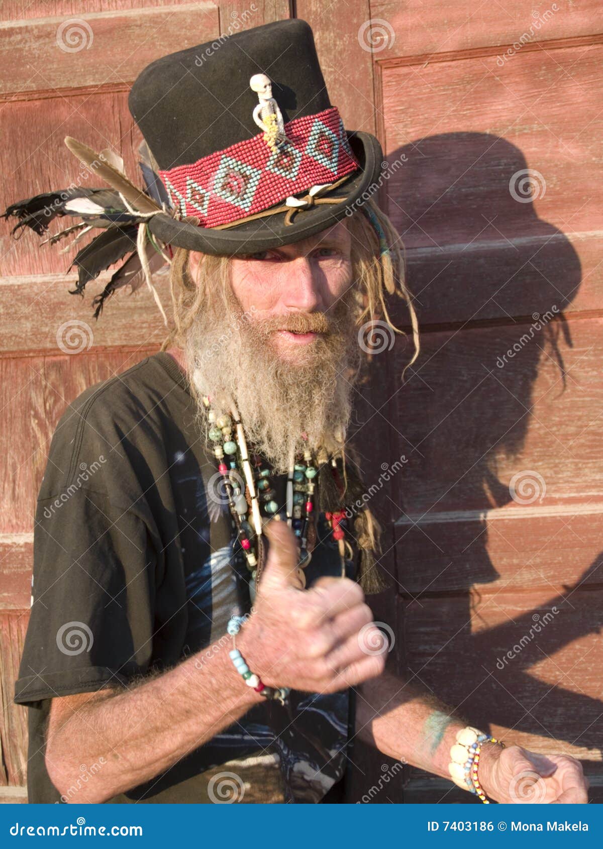 Eccentric Older Man Thumb Up Royalty Free Stock Image Image 7403186