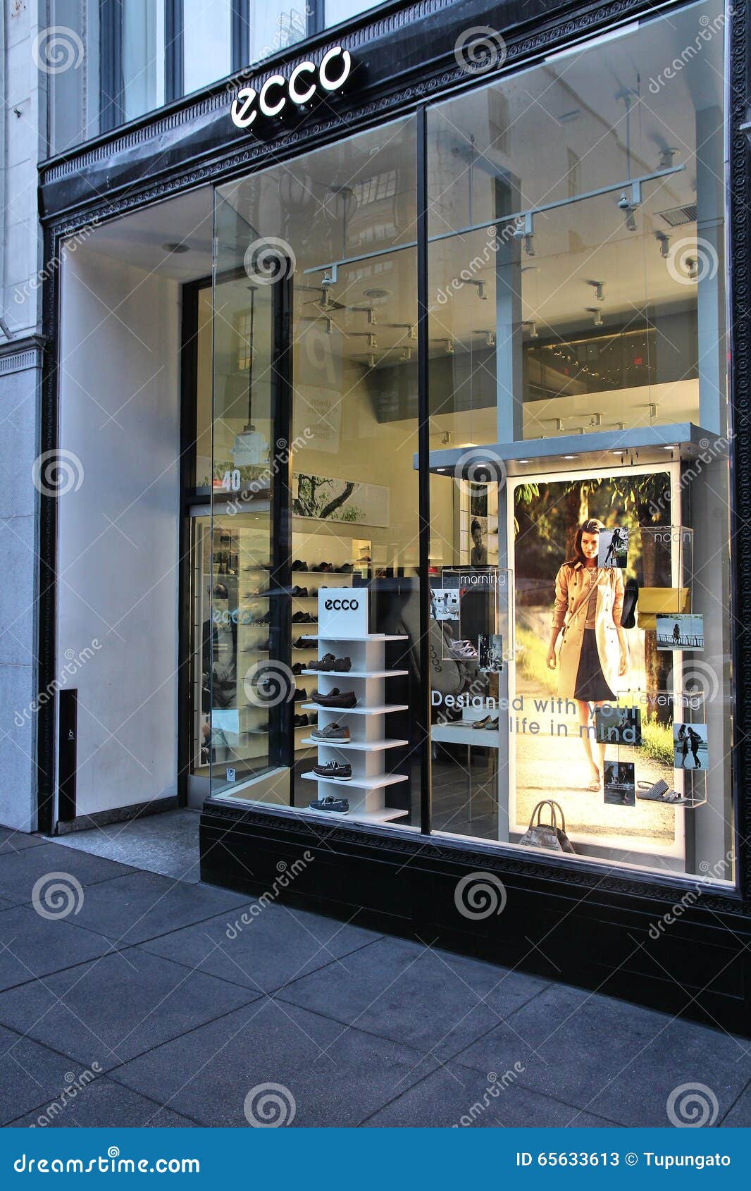 Ecco footwear store editorial photo. Image of retail - 65633613