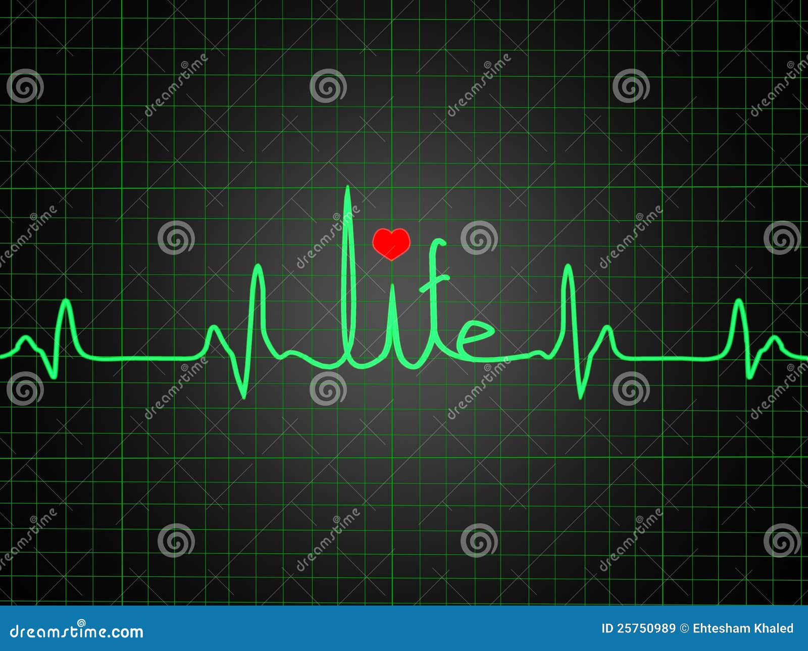 ECG Showing Life Royalty Free Stock Images Image 25750989