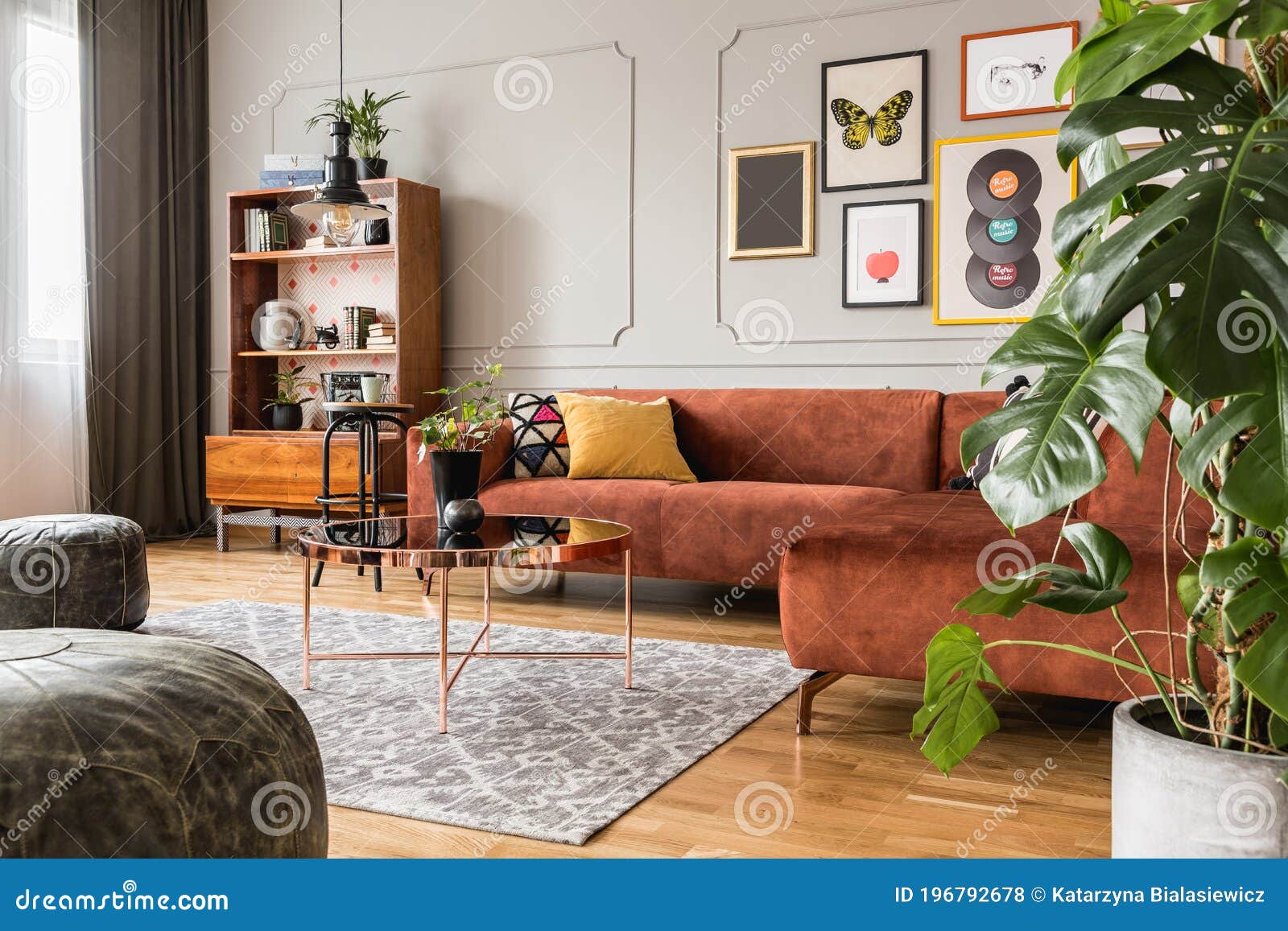 eclectic living room interior