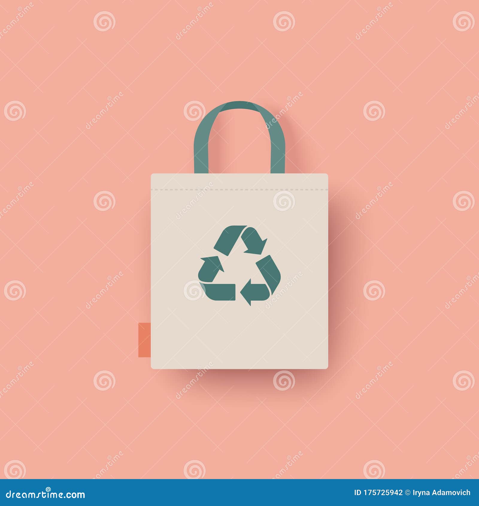 Eco Bag Vector Icon. Cloth Bag Tote Sign. Zero Waste Eco-friendly 